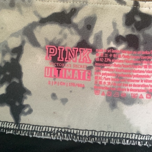 VS PINK Black and White Tie Dye Leggings  Size S - Picture 5 of 5